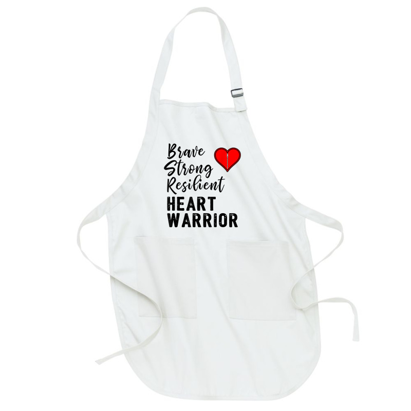 Heart Warrior Chd Awareness Brave Strong Resilient Shirt T Shirt Full-length Apron | Artistshot