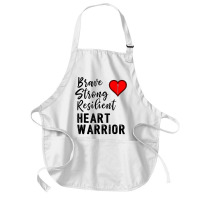 Heart Warrior Chd Awareness Brave Strong Resilient Shirt T Shirt Medium-length Apron | Artistshot