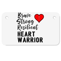 Heart Warrior Chd Awareness Brave Strong Resilient Shirt T Shirt Motorcycle License Plate | Artistshot