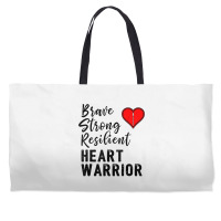 Heart Warrior Chd Awareness Brave Strong Resilient Shirt T Shirt Weekender Totes | Artistshot