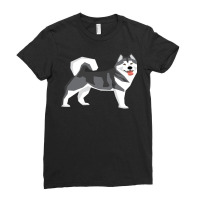 Malamute Wolf Alaskan Husky Siberian Husky Hoodie Ladies Fitted T-shirt | Artistshot