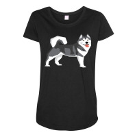 Malamute Wolf Alaskan Husky Siberian Husky Hoodie Maternity Scoop Neck T-shirt | Artistshot