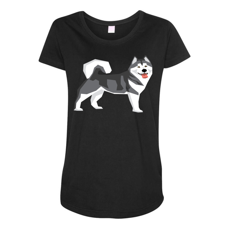 Malamute Wolf Alaskan Husky Siberian Husky Hoodie Maternity Scoop Neck T-shirt by klezgbnist | Artistshot