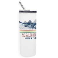 Maldives Bungalow Villas Retro T Shirt Skinny Tumbler | Artistshot