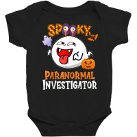 Boo Halloween Costume Spooky Paranormal Investigator T Shirt Baby Bodysuit | Artistshot