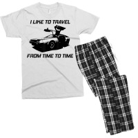 I Like To Travel From Time To Time. Funny Retro Car Vacation T Shirt Men's T-shirt Pajama Set | Artistshot