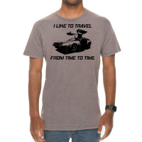 I Like To Travel From Time To Time. Funny Retro Car Vacation T Shirt Vintage T-shirt | Artistshot