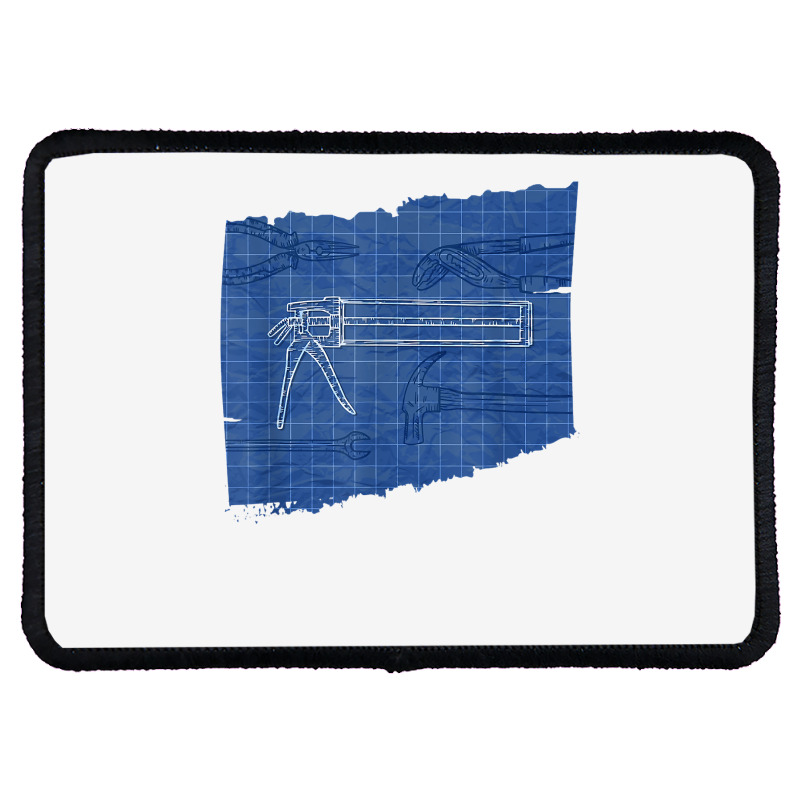 Machinist Tools Blueprint   Cnc Machine Operator T Shirt Rectangle Patch | Artistshot