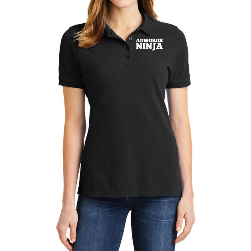 Ad Words Ninja   Awesome Keyword And Seo Marketing T Shirt Ladies Polo Shirt | Artistshot