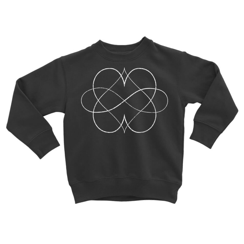 Infinite Love Double Heart Symbol Polyamory Vintage T Shirt Toddler Sweatshirt by crineraullamasqo | Artistshot