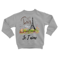 Eiffel Tower Paris Shirt Vintage I Love Paris France Shirt Toddler Sweatshirt | Artistshot