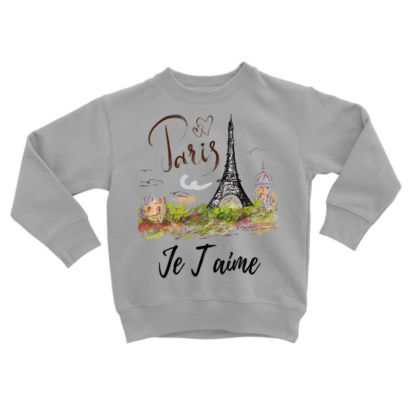 Eiffel Tower Paris Shirt Vintage I Love Paris France Shirt Toddler Sweatshirt by beansidpeelleo | Artistshot