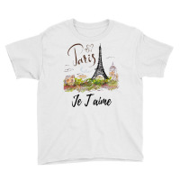 Eiffel Tower Paris Shirt Vintage I Love Paris France Shirt Youth Tee | Artistshot