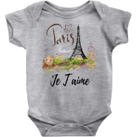 Eiffel Tower Paris Shirt Vintage I Love Paris France Shirt Baby Bodysuit | Artistshot