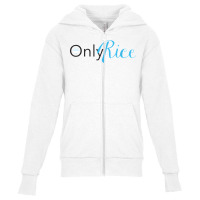 Funny Only Rice Joke T Shirt Youth Zipper Hoodie | Artistshot