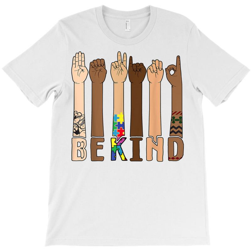 Be Kind Sign Language Hand Talking Teachers Interpreter Asl T Shirt T-Shirt by RoyalStore | Artistshot