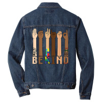 Be Kind Sign Language Hand Talking Teachers Interpreter Asl T Shirt Men Denim Jacket | Artistshot