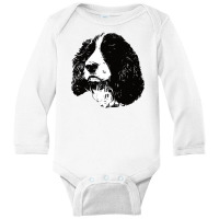 English Springer Spaniel Hoodie Long Sleeve Baby Bodysuit | Artistshot