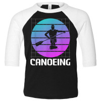 Retro Vintage Classic Canoeing Canoe Canoeist T Shirt Toddler 3/4 Sleeve Tee | Artistshot