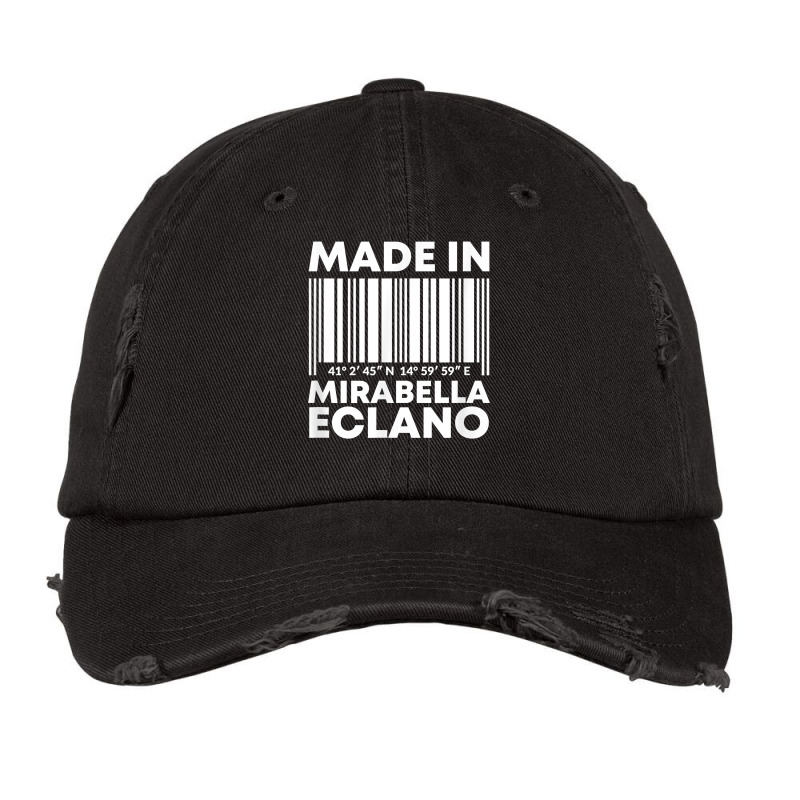 Made In Mirabella Eclano Barcode T Shirt Vintage Cap | Artistshot