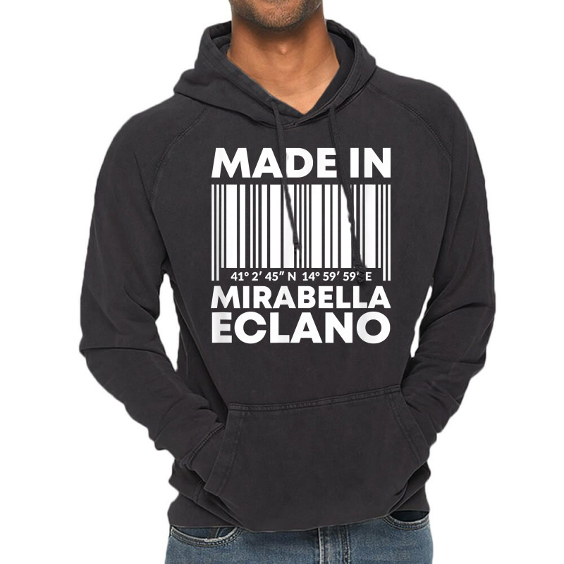 Made In Mirabella Eclano Barcode T Shirt Vintage Hoodie | Artistshot