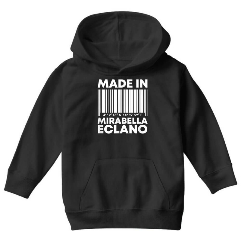 Made In Mirabella Eclano Barcode T Shirt Youth Hoodie | Artistshot