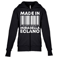 Made In Mirabella Eclano Barcode T Shirt Youth Zipper Hoodie | Artistshot