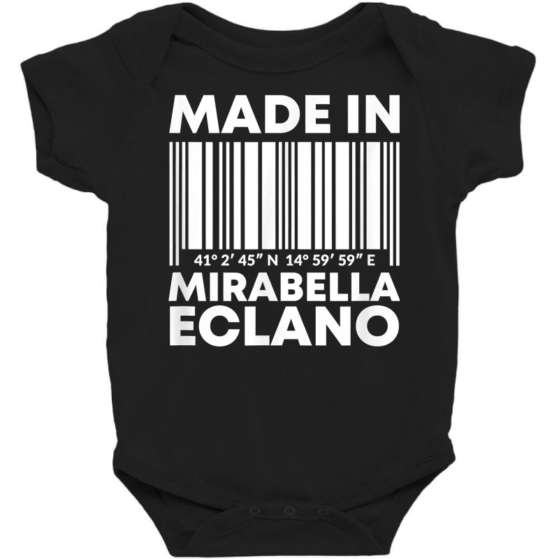 Made In Mirabella Eclano Barcode T Shirt Baby Bodysuit | Artistshot