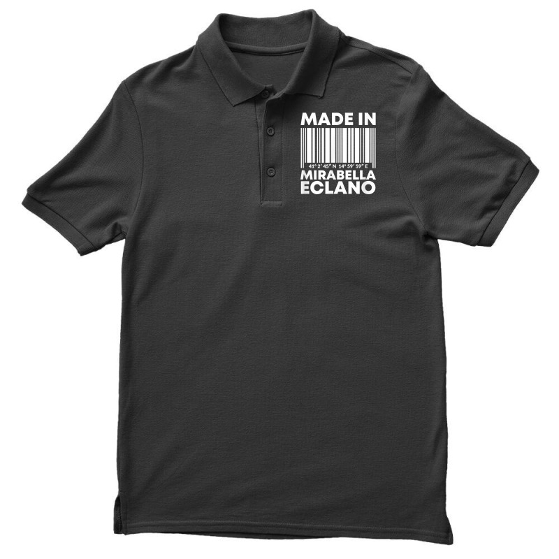 Made In Mirabella Eclano Barcode T Shirt Men's Polo Shirt | Artistshot