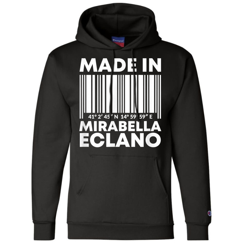 Made In Mirabella Eclano Barcode T Shirt Champion Hoodie | Artistshot