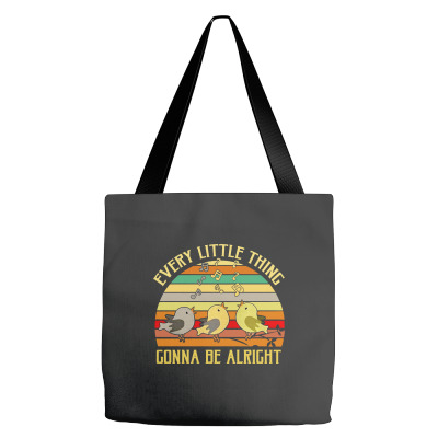 Every Little Thing Is Gonna Be Alright Bird Tote Bags Designed By Kamprett Apparel