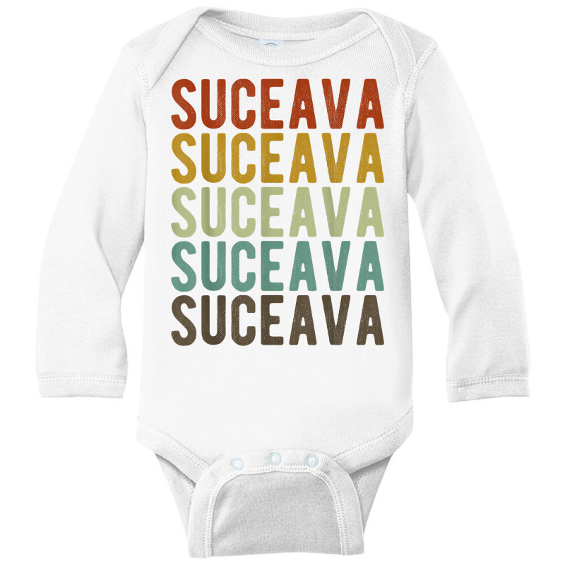 Suceava City Romania Retro T Shirt Long Sleeve Baby Bodysuit | Artistshot