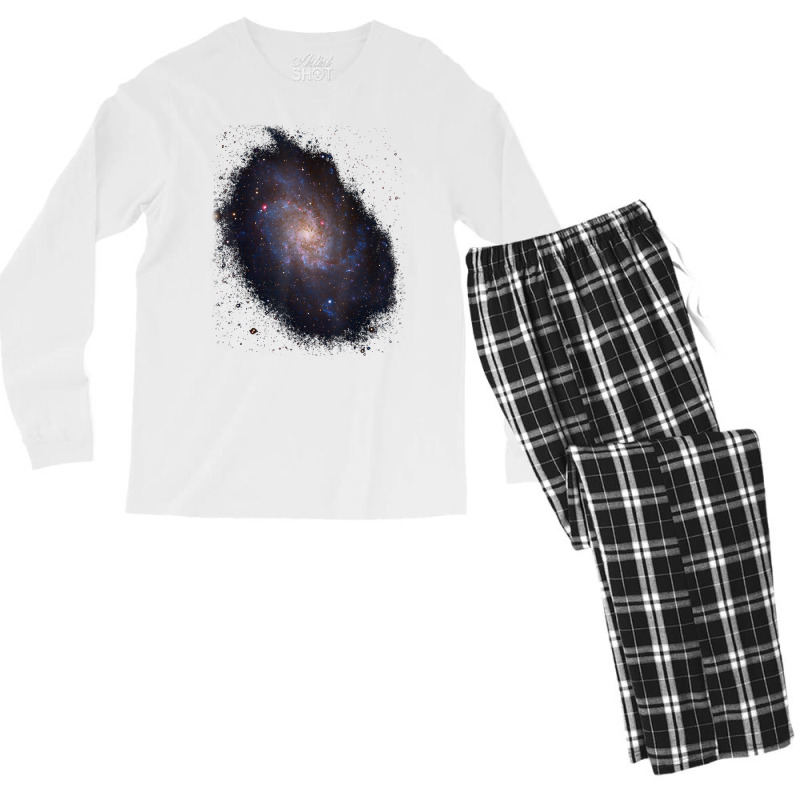 Pinwheel Galaxy Milky Way Astronomer T Shirt Men's Long Sleeve Pajama Set by swaratpoavonabil | Artistshot