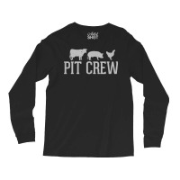 Pit Crew Cow Pig Chicken Barbecue Cookout Grilling Out T Shirt Long Sleeve Shirts | Artistshot