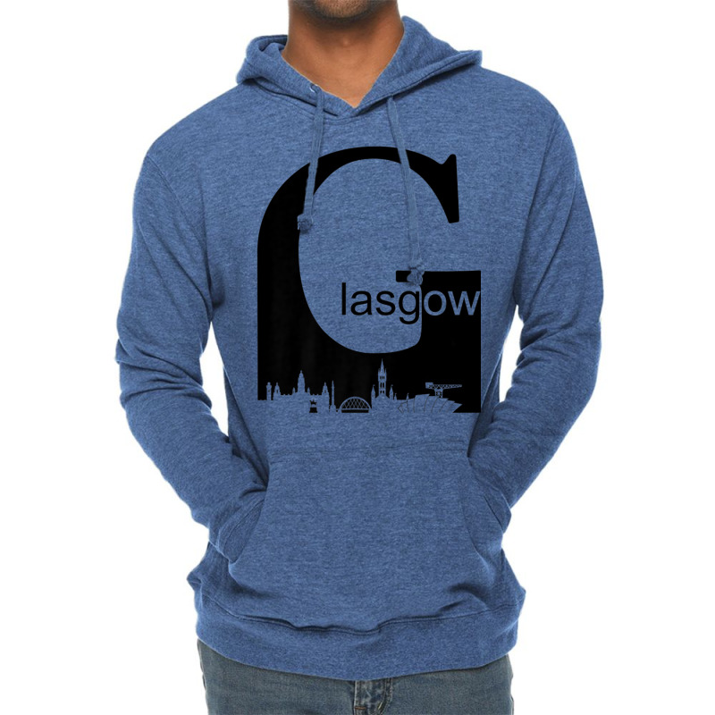 Glasgow Scotland City Skyline Silhouette Style Premium T Shirt Lightweight Hoodie | Artistshot