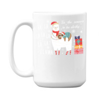 Sloth Fa La La Llama Christmas Long Sleeve T Shirt 15 Oz Coffee Mug | Artistshot