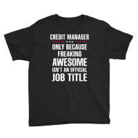 Gift For Freaking Awesome Credit Manager Youth Tee | Artistshot