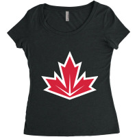 Canada Hockey Women's Triblend Scoop T-shirt | Artistshot