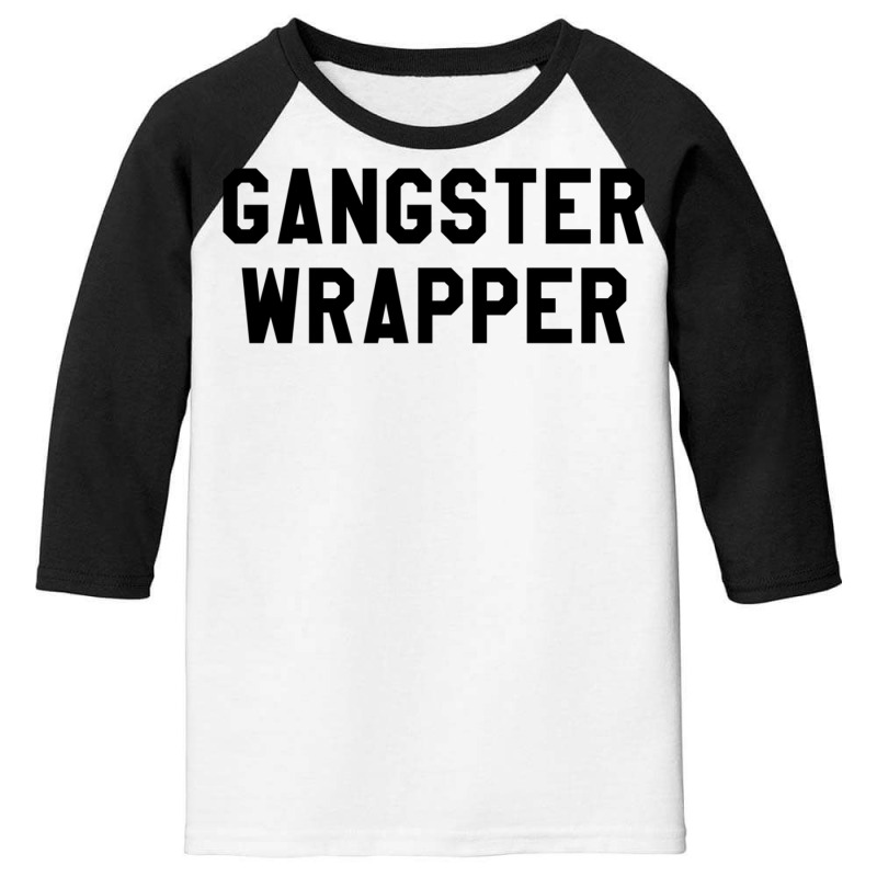 Gangster Wrapper Shirt,gangsta Ugly Christmas T Shirts,funny Long Slee Youth 3/4 Sleeve | Artistshot