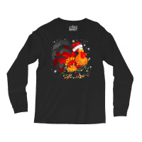 Chicken Cute Chicken Tree Christmas Light Funny Xmas Pajama Matching 1 Long Sleeve Shirts | Artistshot