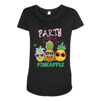 Party Like A Pineapple Maternity Scoop Neck T-shirt | Artistshot