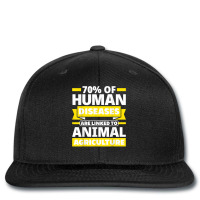 Diseases Linked To Animal Agriculture Vegan Facts T Shirt Printed Hat | Artistshot