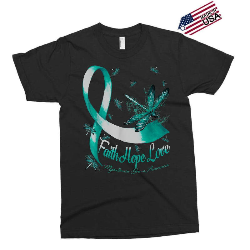 Faith Hope Love Myasthenia Gravis Awareness Dragonfly T Shirt Exclusive T-shirt | Artistshot