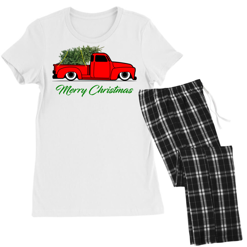 Slammed 3100 Ad Christmas Pickup Truck Pullover Hoodie Women's Pajamas Set | Artistshot