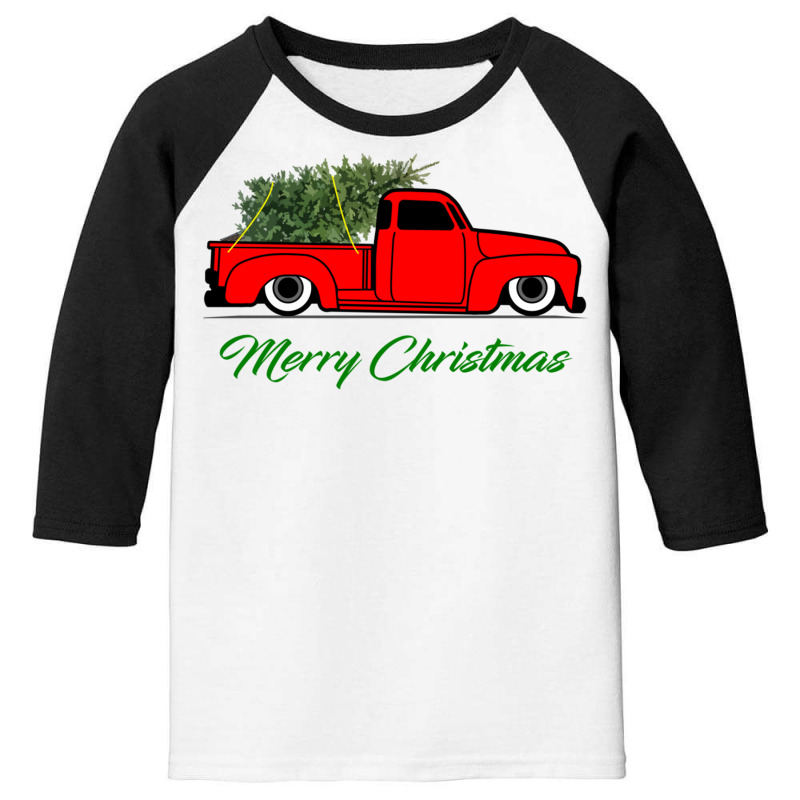 Slammed 3100 Ad Christmas Pickup Truck Pullover Hoodie Youth 3/4 Sleeve | Artistshot