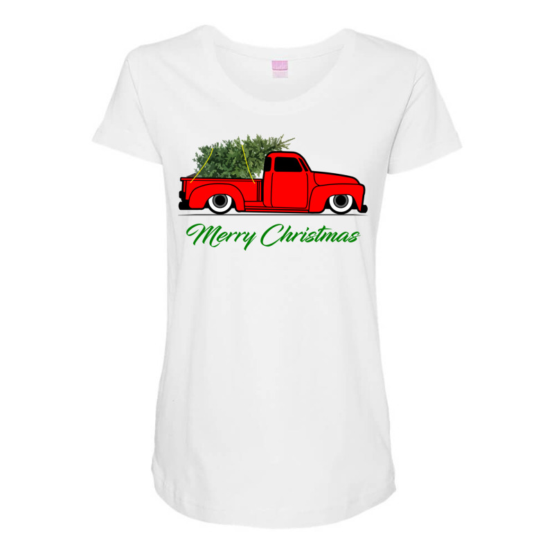 Slammed 3100 Ad Christmas Pickup Truck Pullover Hoodie Maternity Scoop Neck T-shirt | Artistshot