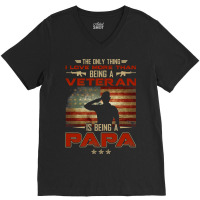 Veteran Veterans Day The Only Thing I Love More Than Being A Veteran P V-neck Tee | Artistshot