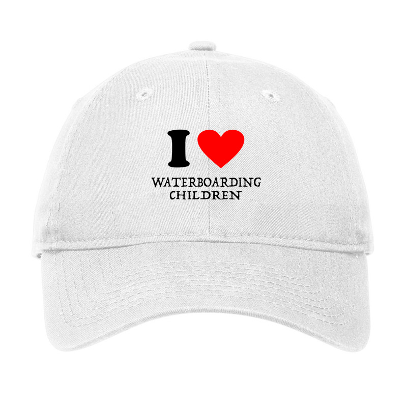 I Love Waterboarding Children [tw] Adjustable Cap | Artistshot