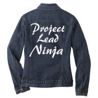 Project Lead Tshirt Job Occupation Funny Work Title T Shirt Ladies Denim Jacket | Artistshot