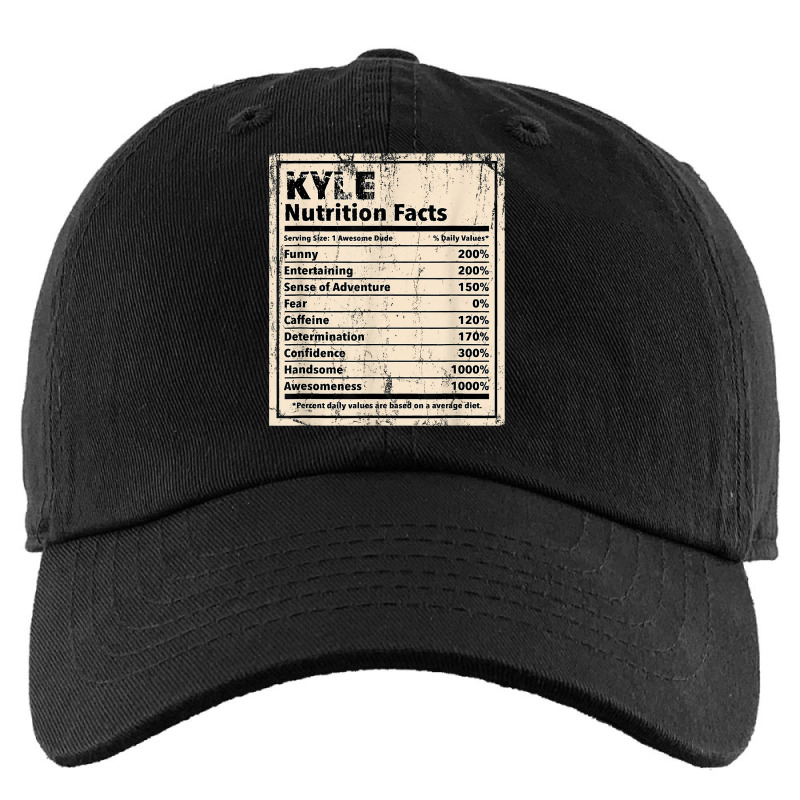 Kyle Nutrition Facts Funny Name Humor Nickname Sarcasm T Shirt Kids Cap by woestebjparmal | Artistshot